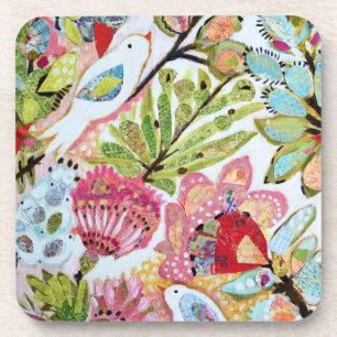 Porta-copo Aves de papel II