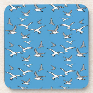 Porta-copo Aves Voadoras - Um bando de gaivotas