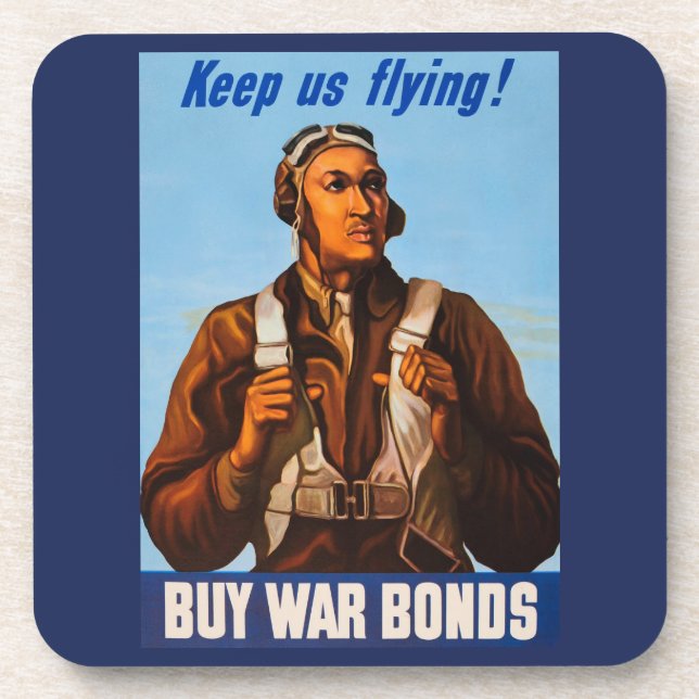 Porta-copo Aviadores Afro-Americanos Combatem Pilotos do WW2 (Frente)