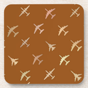 Porta-copo Aviões de combate, no bronze escuro