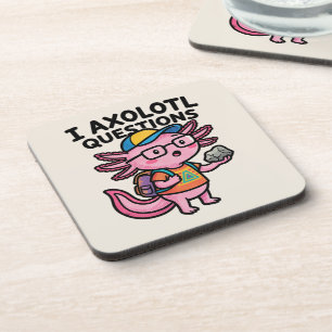 Porta-copo Axolote Nerd Sarcástico Eu Faço Perguntas de Axolo
