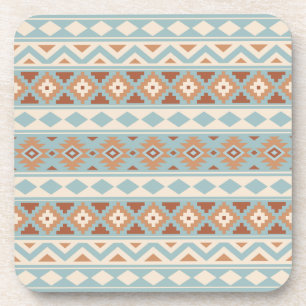 Porta-copo Aztec Essência Ptn IIIb Blue Cream Terracottas