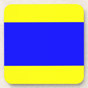 Porta-copo Azul amarelo do delta