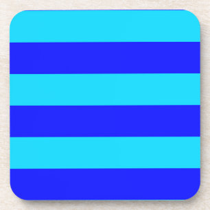 Porta-copo Azul-claro e Design de faixas azuis-escuras