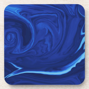 Porta-copo Azul de cobalto Texturizado