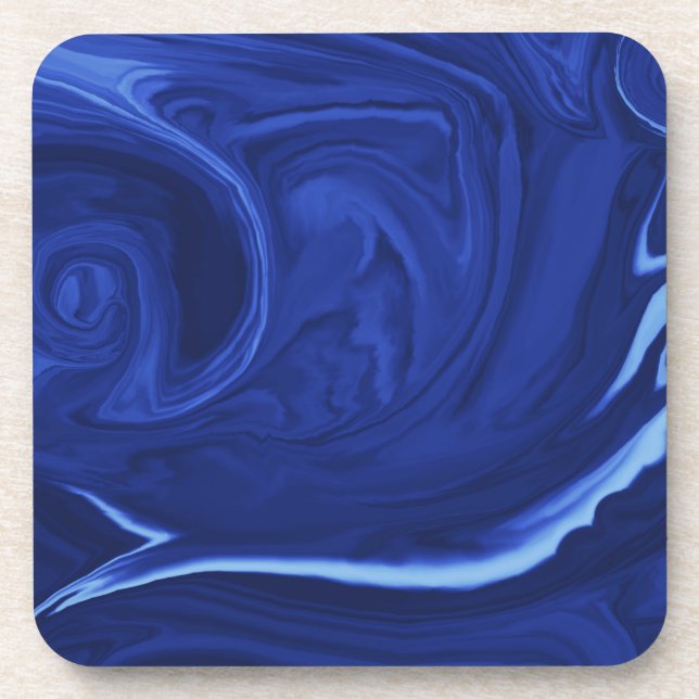 Porta-copo Azul de cobalto Texturizado (Frente)