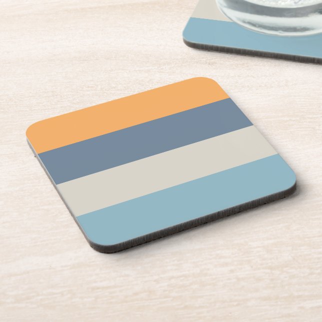 Porta-copo Azul e laranja riscados (Left Side)