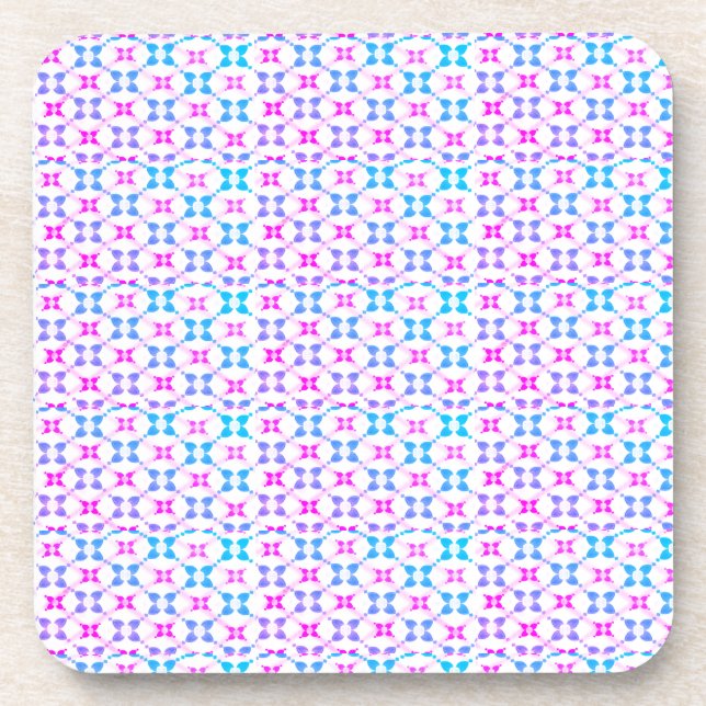 Porta-copo Azul e rosa estampado  (Frente)