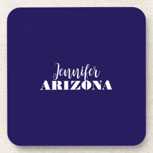 Porta-copo Azul-escuro elegante moderno e profissional