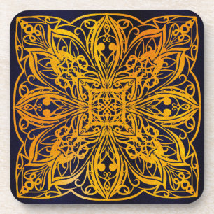 Porta-copo azul,geométrico, chakra, moderno,zen, magnetismo,