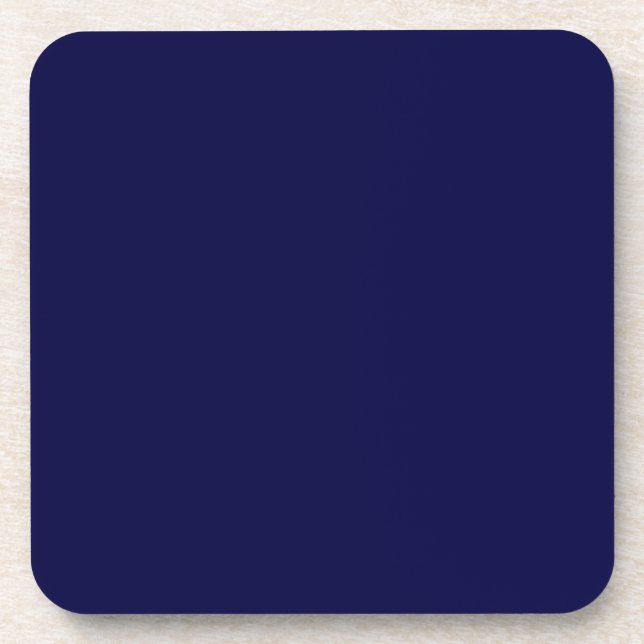 Porta-copo Azul Marinho Sólido (Frente)