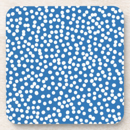 Porta-copo Azul Nebulas com Pontos Brancos de Neve