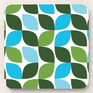 Porta-copo Azul, verde, legal, moda, abstrato da natureza mod