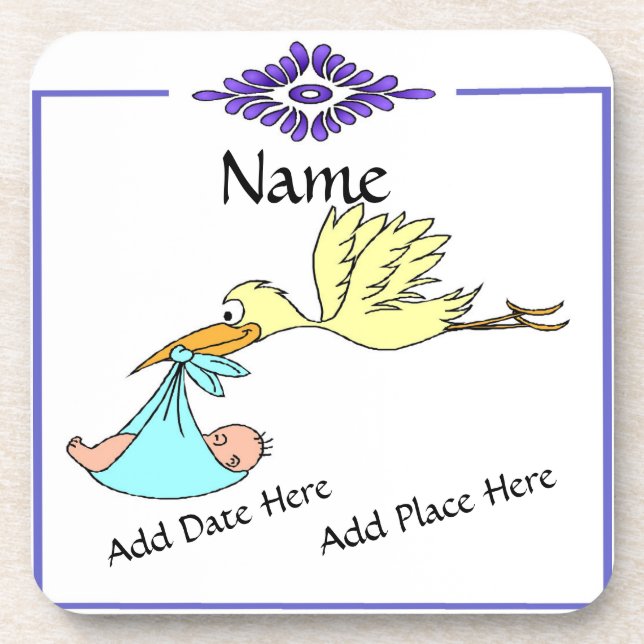 Porta-copo Azulejo de Nascimento, Olhar Holandês, Personaliza (Frente)