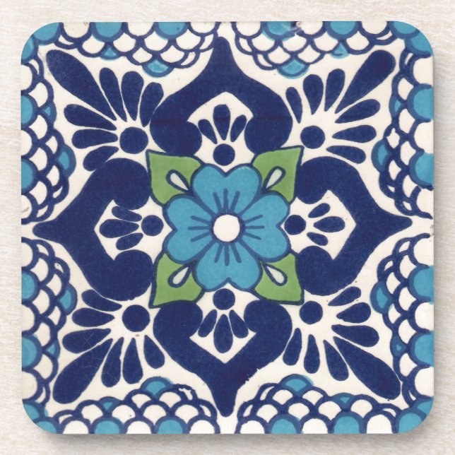Porta-copo Azulejo de Talavera do mexicano (Frente)