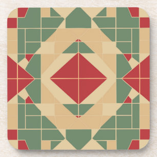 Porta-copo Azulejo Geométrico de Pastel Reggae