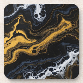 Porta-copo Azulejos decorativos de Abstrato de luxo - Preto, 