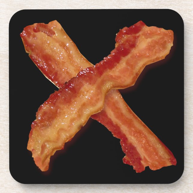 Porta-copo Bacon X O X AMOR (Frente)