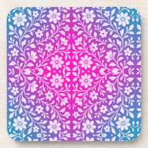 Balcão de plástico duro floral Boho