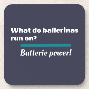 Porta-copo Balé Ballerinas - Piada de dança Batterie