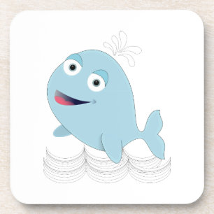 Porta-copo Baleia Azul
