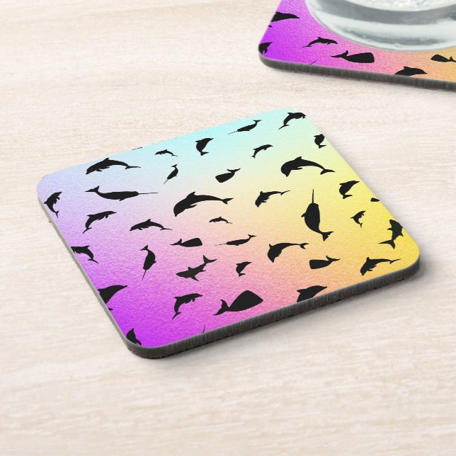 Porta-copo baleia de tubarão-sombra na galáxia gradiente (Left Side)