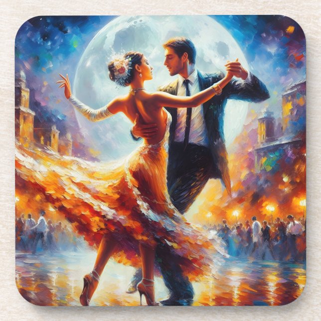 Porta-copo Ballroom Dancing Swing Music Dance (Frente)