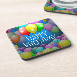 Porta-copo Balões de Aniversário Suporte de Cortiça