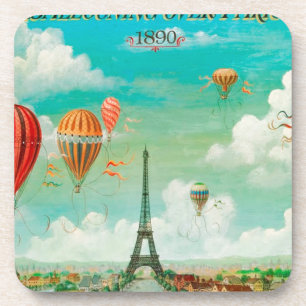Porta-copo Balões de vintagem PixDezines/eiffel/paris