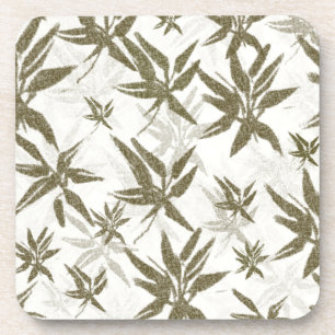 Porta-copo Bambu em White Sheers - padrão de superfície unifo