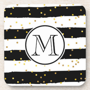 Porta-copo Bandas brancas e pretas