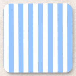 Porta-copo Bandas de doces brancas e azuis