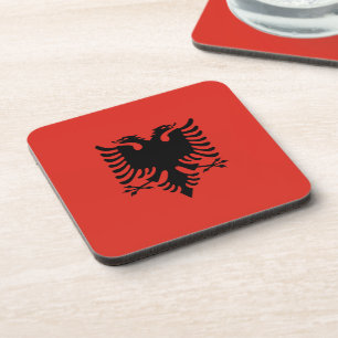 Porta-copo Bandeira albanesa