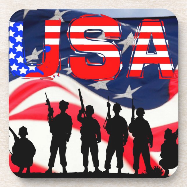 Porta-copo Bandeira Americana (Frente)