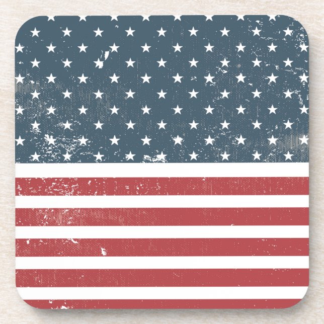 Porta-copo bandeira americana angustiada (Frente)