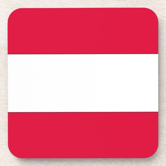 Porta-copo Bandeira austríaca (Frente)