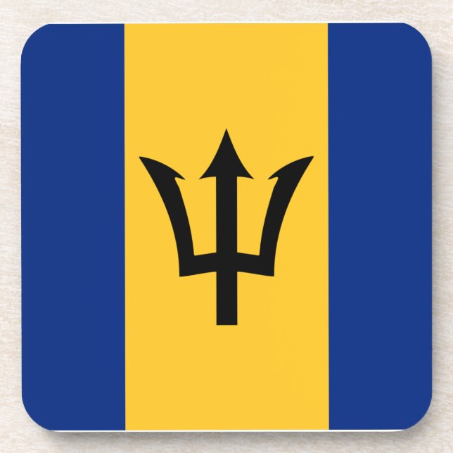 Porta-copo Bandeira Barbados (Frente)