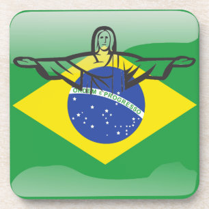 Porta-copo Bandeira brilhante brasileira