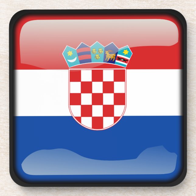 Porta-copo Bandeira da Croácia (Frente)