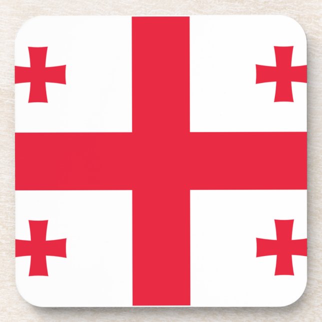 Porta-copo Bandeira da Geórgia (Frente)