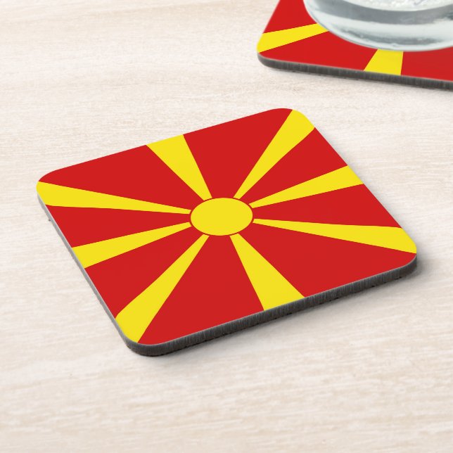 Porta-copo Bandeira da Macedônia do Norte (Left Side)