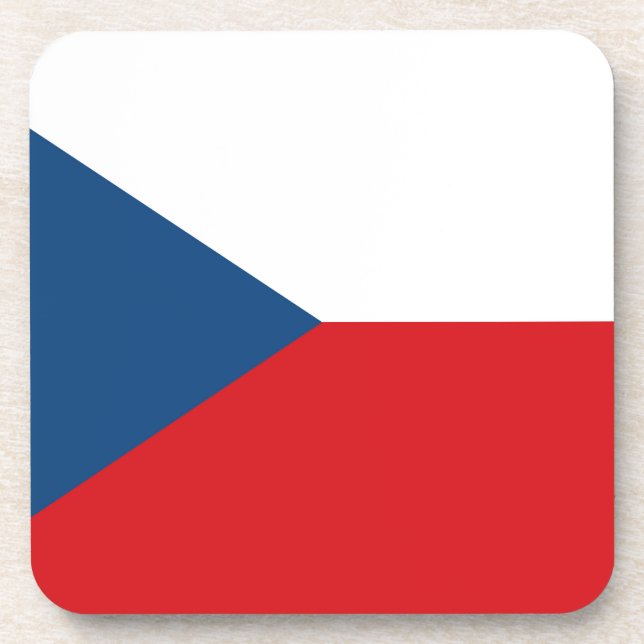 Porta-copo Bandeira da República Checa (Frente)