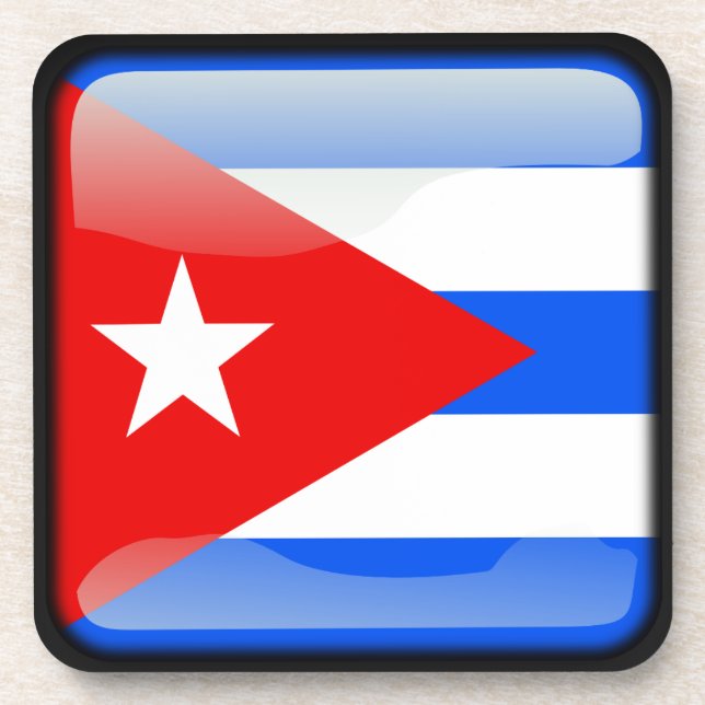 Porta-copo Bandeira de Cuba (Frente)