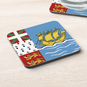Porta-copo Bandeira de Pierre e Miquelon santo