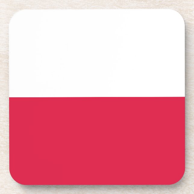 Porta-copo Bandeira de Polônia (Frente)