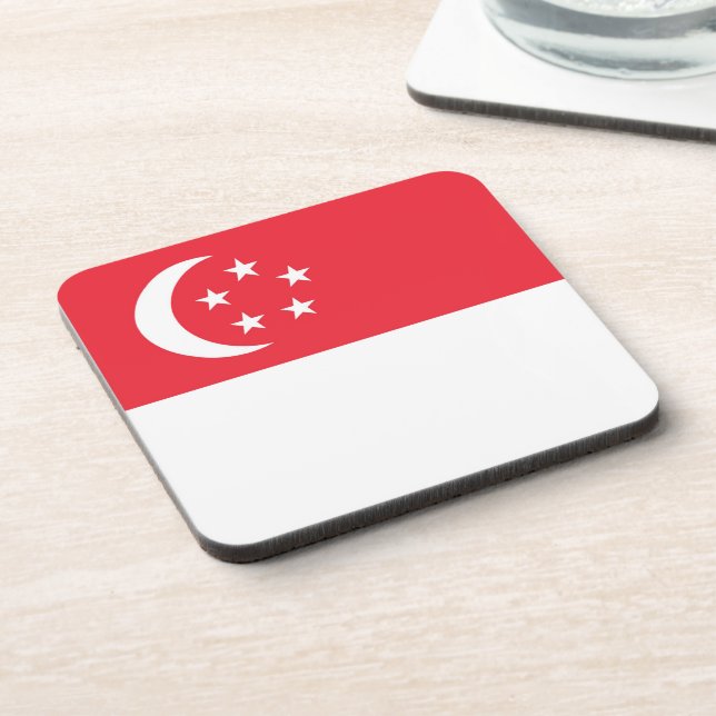 Porta-copo bandeira de Singapura (Left Side)