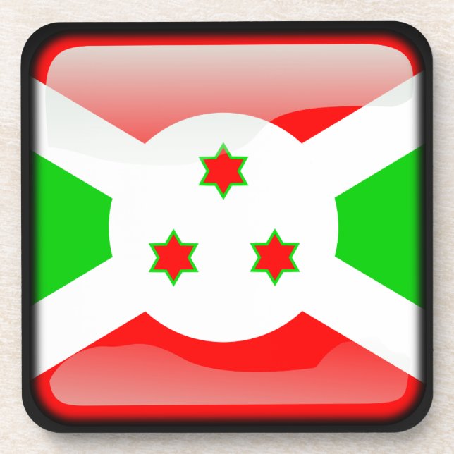 Porta-copo Bandeira do Burundi (Frente)