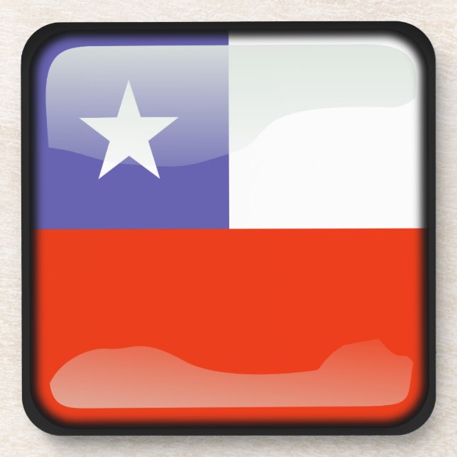 Porta-copo Bandeira do Chile (Frente)