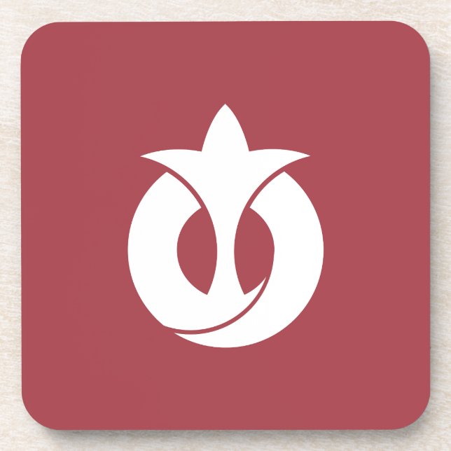 Porta-copo Bandeira do Distrito de Aichi, Japão (Frente)