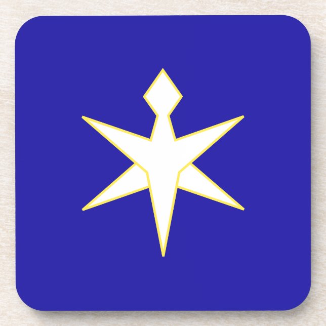 Porta-copo Bandeira do Distrito de Chiba, Japão (Frente)